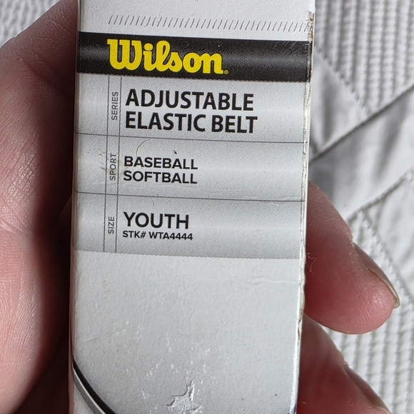 NWT Wilson Youth Baseball/Softball Adjustable Elastic Belt  In Orange - Picture 2 of 3